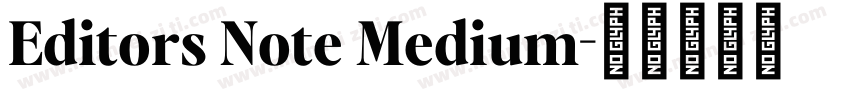 Editors Note Medium字体转换